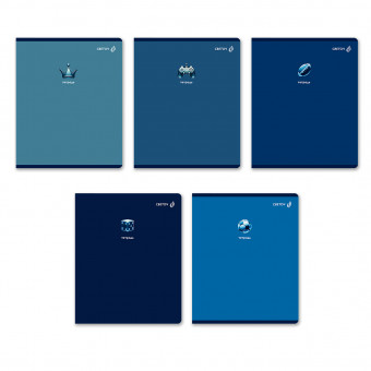 Тетрадь 60 клетка "Все оттенки синего" скрепка, Светоч/Т201_01522 (10)