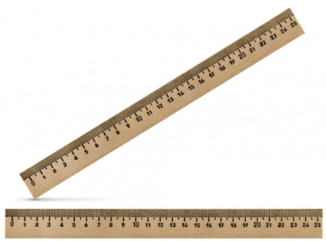 Линейка деревянная 25 см