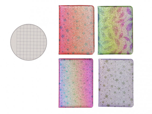 Блокнот 80л "Stars" 13,3 х 18,8 см, ассорти/MAZARI