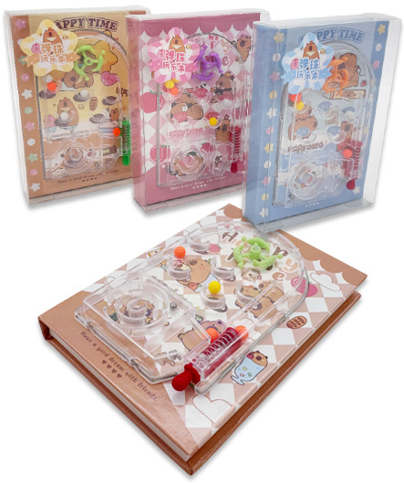 Записная книжка B7 80л. DK-2007 "Капибара" 9х12,8см, картон обложка с головоломкой, ассорти, SV-18988 (1/12/192) Записная книжка B7 80л. DK-2007 "Капибара" 9х12,8см, картон обложка с головоломкой, ассорти, SV-18988 (1/12/192)