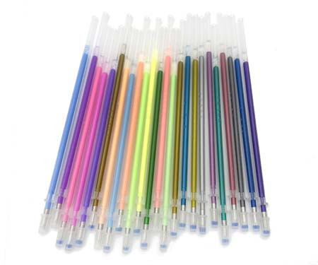 Стержни гелевые  - 24цв. CH-2216 "Пастель+Металлик" 0.5мм, 13см, в пакете (3/300/300) Стержни гелевые  - 24цв. CH-2216 "Пастель+Металлик" 0.5мм, 13см, в пакете (3/300/300)