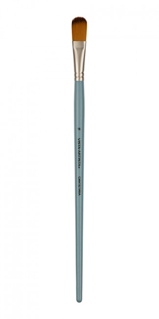 Кисть синтетика овальная длинная ручка №16 VISTA-ARTISTA/50133-16
