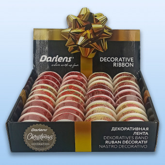 ЛЕНТА УПАКОВОЧНАЯ, DARLENS, 2.5ММХ27М, АССОРТИ, DL-DRL07766