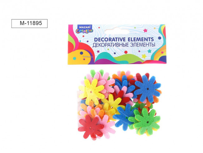 Декоративные элементы "Chamomile" из ткани, 30 шт., Mazari/M-11895 (12) Декоративные элементы "Chamomile" из ткани, 30 шт., Mazari/M-11895 (12)