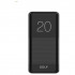 Powerbank 20000 mah + Кабель Micro usb /In Micro usb /Out USB 1 А, 2.1A/ Black/GOLF G81