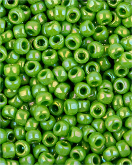 Бисер "ASMAR" размер №6, вес: 450 г, салатовый хамелеон