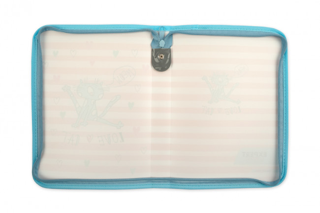 Папка А5 на молнии, песок,  №02 - Кот Trend Expert Complete/ECZF-05 №2 (30)