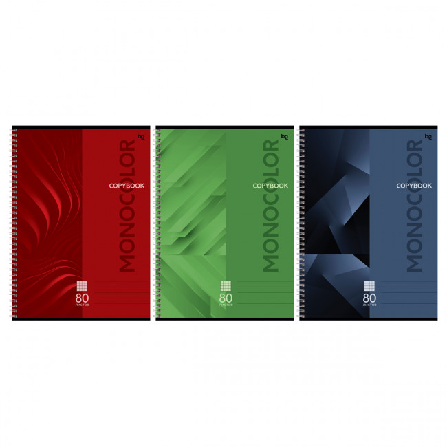 Тетрадь 80л., А4, клетка, на гребне BG "Monocolor. Classic" Тетрадь 80л., А4, клетка, на гребне BG "Monocolor. Classic"