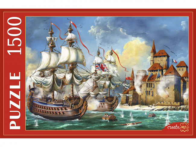 Пазлы 1500 элементов "Военно-морское наступление", Рыжий Кот/Ф1500-2644