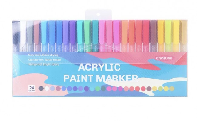 Маркеры акриловые 24цв, CH-1029-24 (19)
