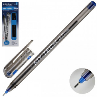 Ручка шариковая синяя 0,7мм "MY-TECH BLU21" PenSan/2240/25/синий (25) Ручка шариковая синяя 0,7мм "MY-TECH BLU21" PenSan/2240/25/синий (25)