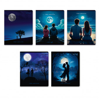 Тетрадь 60 клетка "Романтика заката", скрепка, Светоч/Т200_01519 (10/60)