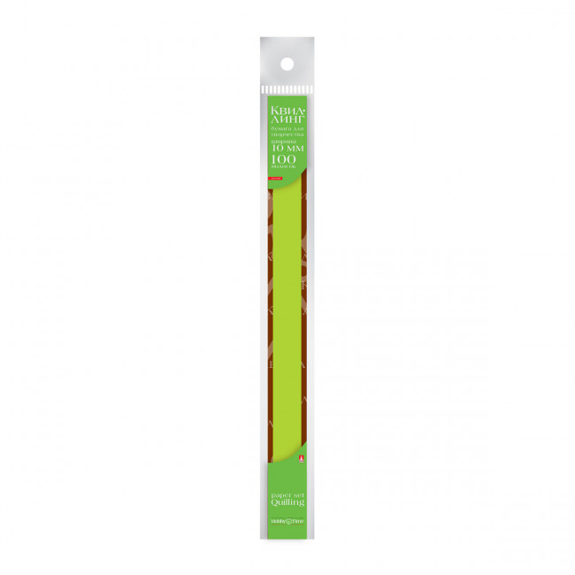 Бумага для квиллинга 10мм, 120г/м2, 100 полос, зеленая, BV/2-082/03 Бумага для квиллинга 10мм, 120г/м2, 100 полос, зеленая, BV/2-082/03