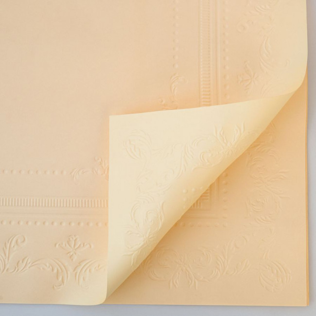 Бумага дизайнерская 100гр/м2, 53х53см, "Барокко, шампань", Микрос/т842063 (10)