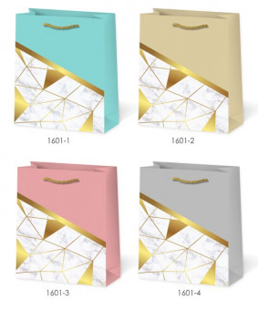 Пакет 30*41,5*12см подарочный "Золотая геометрия" цвет ассорти, 1601 (12) Пакет 30*41,5*12см подарочный "Золотая геометрия" цвет ассорти, 1601 (12)