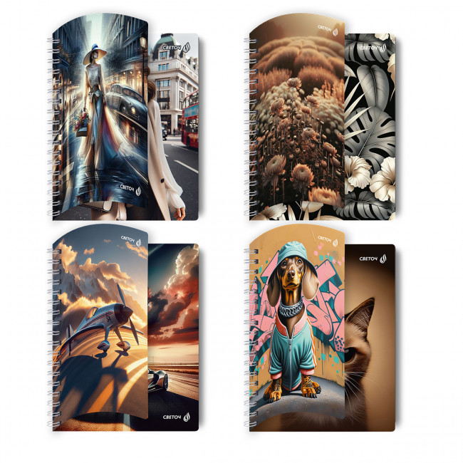 Тетрадь 96 клетка "Супер - ассорти" на гребне, Светоч/Т118_01210 (4)