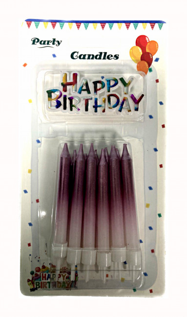 Свечи Микс дизайнов, 9 см, 12 шт./288шт.в ящ