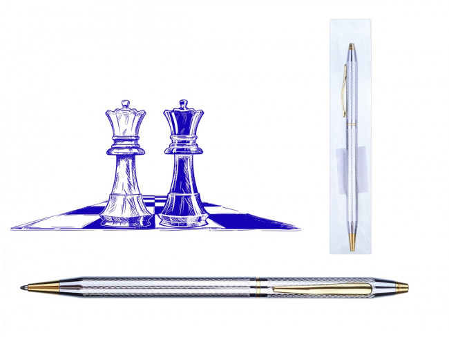 Ручка шариковая с поворотным механизмом KABUL S, пулевидный пиш. узел 0.7 мм, металлич. корпус, сменный стержень 116 мм, ОПП- упаковка Ручка шариковая с поворотным механизмом KABUL S, пулевидный пиш. узел 0.7 мм, металлич. корпус, сменный стержень 116 мм, ОПП- упаковка