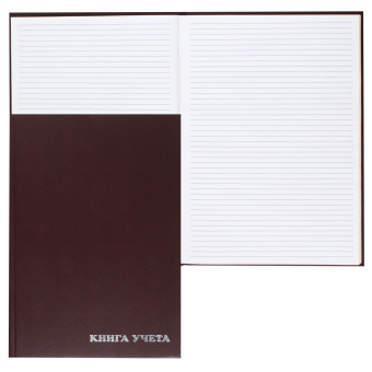 Книга учета, 96 листов, А4, 200*290 мм, линия, офсет, книжный переплет, KLERK, 216400