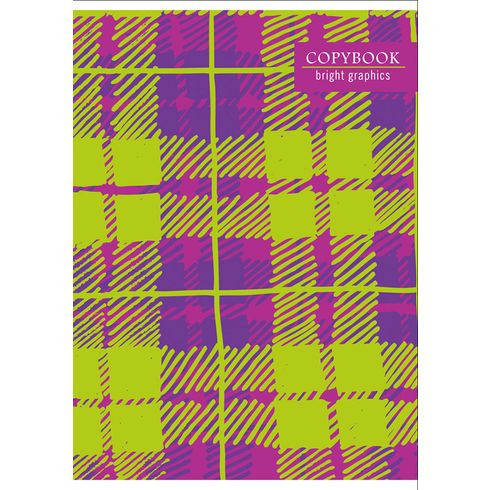 Тетрадь для записей 80л. А4 в клетку "Bright graphics" ламинация