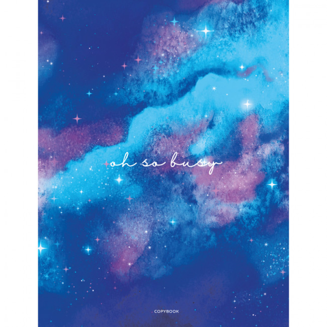 Тетрадь на кольцах А5, 200л., BG "Очень занят", 4 цвет. блок, глянцевая ламин., выб. лак ТТ5к200_лм_вл 8865