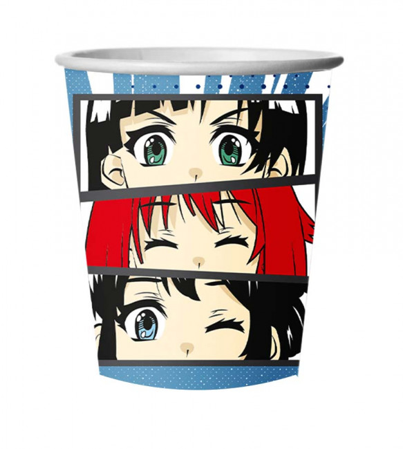 Стакан 250мл бумажный "Аниме", 10шт, Микрос