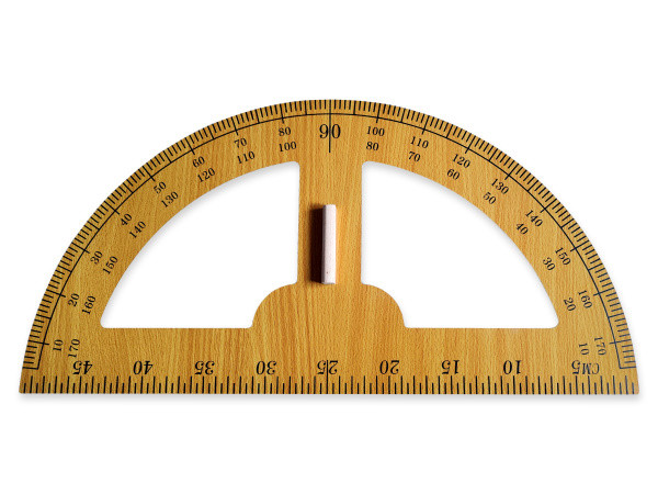 Транспортир 50 х 50см деревянный, классный, Asmar