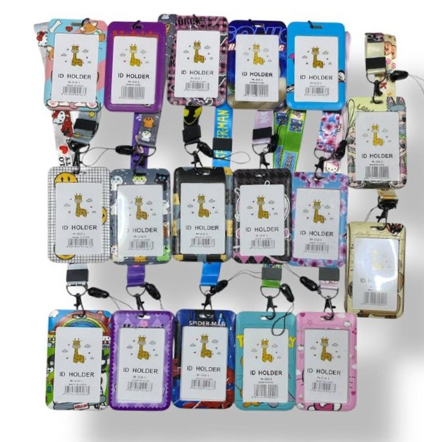 Бейдж вертикальный WENZER OFFiCE, пластиковый со шнурком, серия мультики (12)