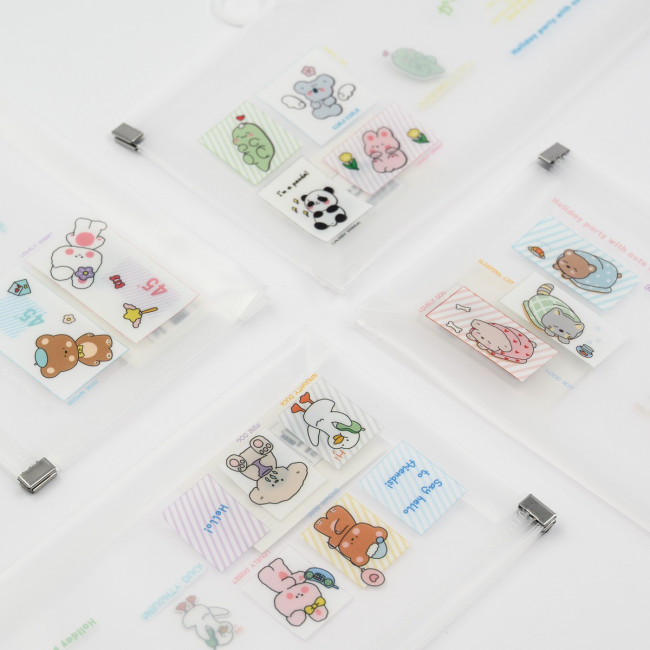 Папка пласт. zip 21*11,5см МИЛАШКИ арт.B6-N65 (1/12/180/720шт)