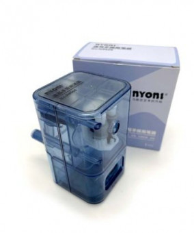 Точилка механическая Nyoni NA-28 "Прозрачная" 2 режима, 9.5*5.5*6см, синяя, в к/кор N8608 (1/48/96)