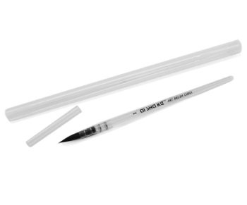 Кисть Белка  Микс №1  AS-30 круглая, профессиональная, для акварели, прозрачная ручка, в пластиковой колбе (1/230)