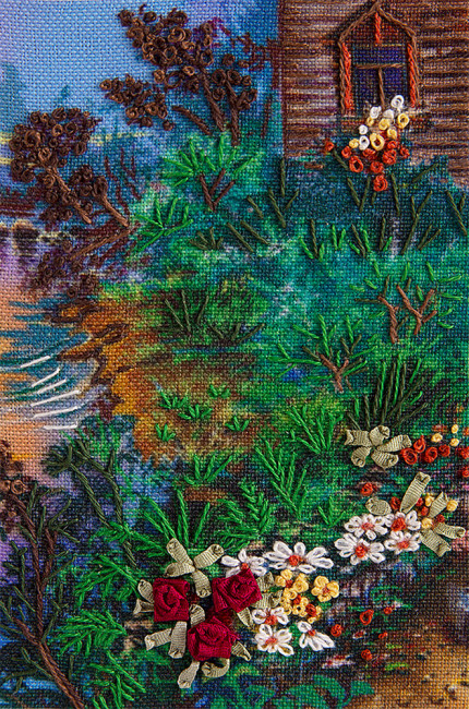 Набор для вышивания "Тропинка к дому" 6 х 9 см, "Живая картина" PANNA/JK-2064