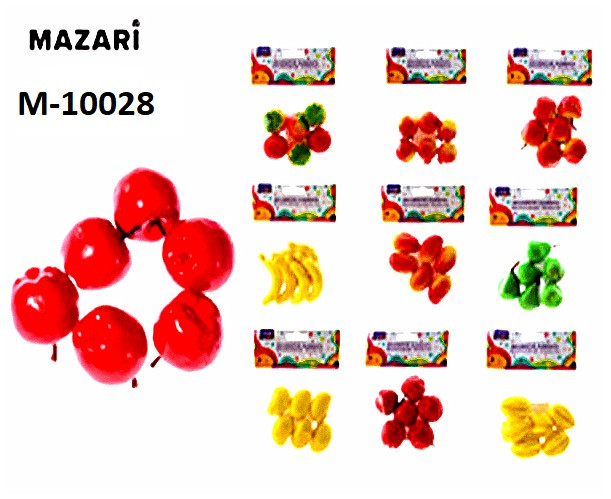 Декоративные элементы 3,9см х6шт, из пластика "FRUITS", 9 дизайнов, Mazari (9/18) Декоративные элементы 3,9см х6шт, из пластика "FRUITS", 9 дизайнов, Mazari (9/18)