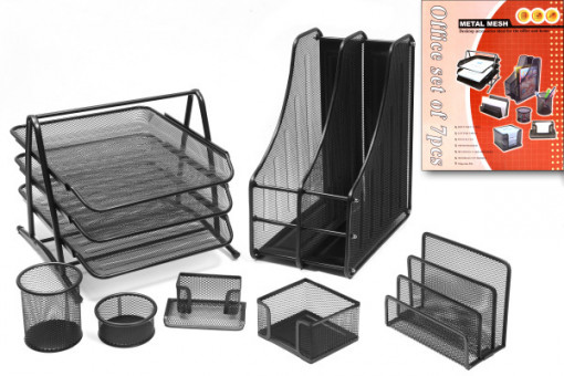 Набор подставок из сетчатых предметов, 7шт, WENZER OFFiCE /7806