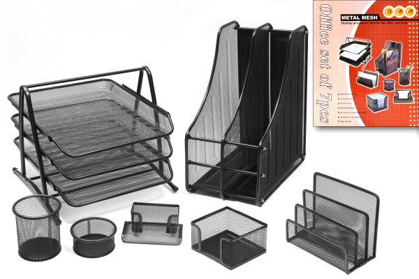 Набор подставок из сетчатых предметов, 7шт, WENZER OFFiCE /7806 Набор подставок из сетчатых предметов, 7шт, WENZER OFFiCE /7806