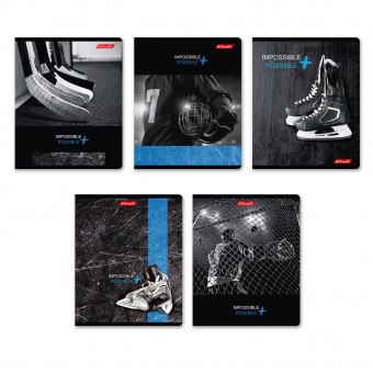 Тетрадь 96 клетка "Трус не играет в хоккей" скрепка, Светоч (5) Тетрадь 96 клетка "Трус не играет в хоккей" скрепка, Светоч (5)