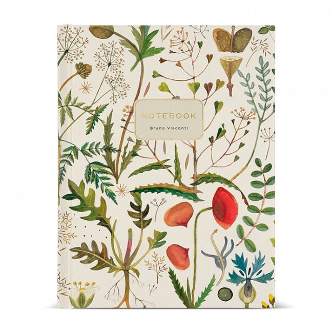 Тетрадь А5 80л клетка "Flora. Луговые цветы" со сменным блоком, на кольцах, BV/7-80-634/01 (16)