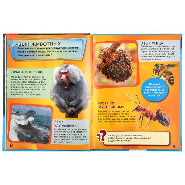 Энциклопедия с развивающими заданиями «Самые умные животные». Формат- А4 48стр, Умка