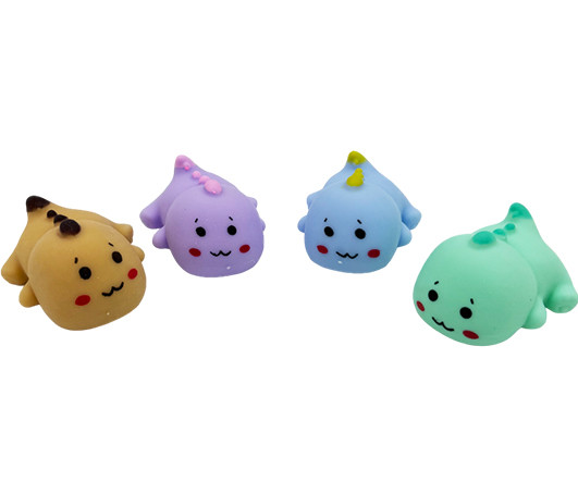 Игрушка DE-272 "Динозаврик" мялка-антистресс, резина, цвета ассорти (12/288)