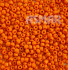 Бисер "ASMAR" размер №6, вес: 50 г, оранжевый глянцевый, непрозрачный
