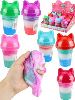 Слайм 180г "Котик", Рыжий Кот/ИСМ-5015 (12)