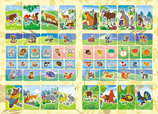 Раскраска с наклейками (А5) РНМ-624