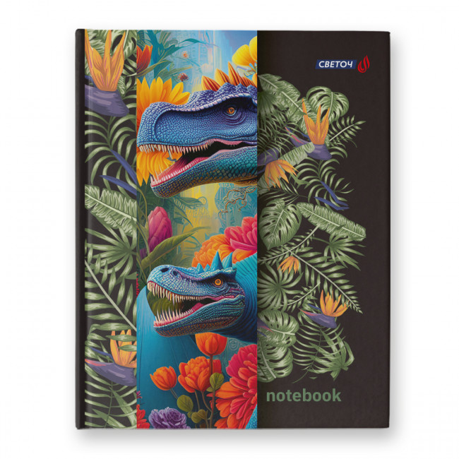 Бизнес-блокнот А5+ 80л клетка "Планета динозавров" глянцевая ламинация, Светоч/80ББТ5_4_5_1/000938 (22)