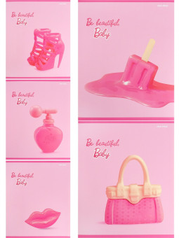 Тетрадь 48 клетка "Be beautiful", скрепка, Prof-Press/48-9048 (5)