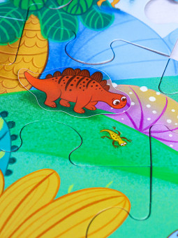 Пазл с наклейками "Дино", Рыжий Кот/ИН-8323 (10)