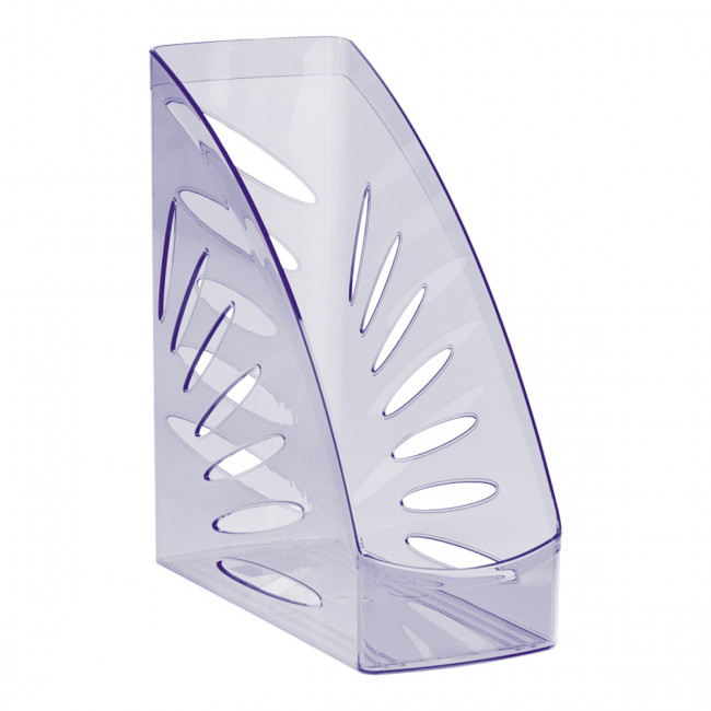 Лоток для бумаг вертикальный "Тропик", тонированный фиолетовый Giagint, СТАММ