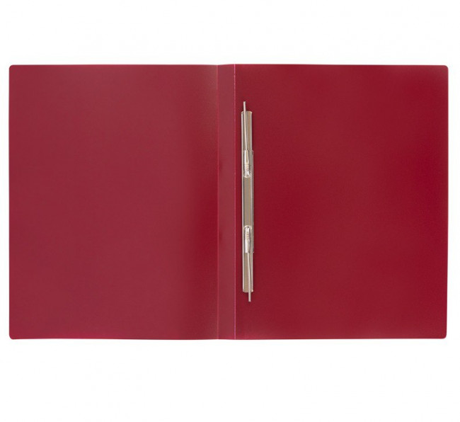 Папка с пружинным скоросшивателем A4 WENZER OFFiCE "Prisma" 700 мкм, 20 мм, рубиновая (16)