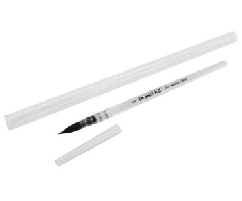 Кисть Белка  Микс №2  AS-27 круглая, профессиональная, для акварели, прозрачная ручка, в пластиковой колбе (1/230)