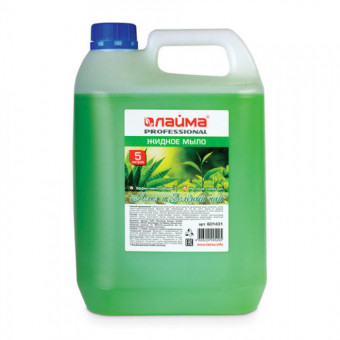 Мыло жидкое 5 л, ЛАЙМА PROFESSIONAL "Алоэ и зеленый чай" (4)