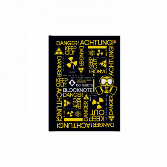 Блокнот А6 160л клетка "Attention", твёрдая обложка, BV/3-160-002/30 (16)